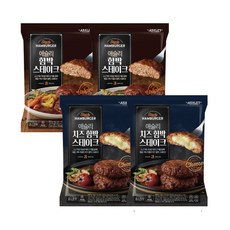 애슐리 함박 스테이크 2종 치즈함박2+오리지널2, 1세트, 1.44kg