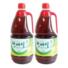 구산 하동 청매실엑기스(1.8L) x 2병 매실청 원액, 2개