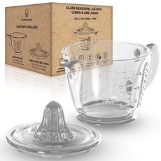 CuttleLab 유리 2컵 착즙기 투명