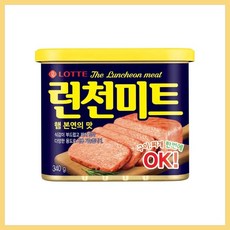 LOTTE 樂天 韓國午餐肉罐頭 340g 軟嫩不鹹好滋味, 1個