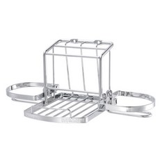 DAY&DAY 不鏽鋼杯架, DAY&DAY 多功能盥洗架 附活動式杯架*2 ST6632A-2, 1個