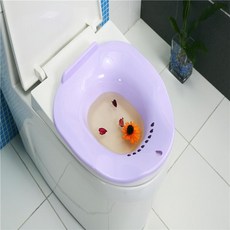 HYPZH 女士坐浴盆 婦洗盆 免蹲 術後護理盆, 紫色 2.5L, 1個