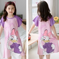 라움리에 여아 도라에몽 백설공주 피카츄 데이지 여름 원피스 파자마 잠옷