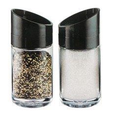 소형 조미료보관 2조 미니 작은 원형 양념통 유리 글라스 50906ea 1(EA)