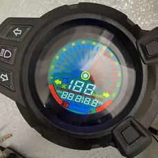 CJ Ebike 電動車儀表 液晶大圓彩 72V 96V 120V