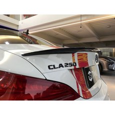 台灣之光 全新 W117 CLA45 CLA250 改裝 P款 Performance樣式 抽真空 雙面卡夢 尾翼 鴨尾, 1個