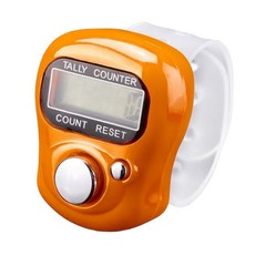 迷你電子手指計數器 LCD數字顯示 盤點計數器 宗教計數器, 顏色隨機出貨, 1個