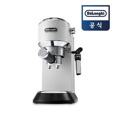 드롱기 뉴데디카 반자동 커피머신 EC685 (블랙화이트메탈), 화이트, EC685.W