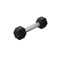 멜킨스포츠 육각 덤벨 고급 고무 아령 헬스 운동 기구, 1kg, 1개