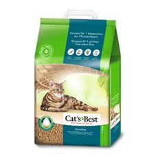 Cats Best 凱優 環保木屑砂 貓砂 黑標強效除臭凝結木砂7.2Kg, 1包, 黑標強效除臭凝結木屑砂7.2Kg, 20L, 清香