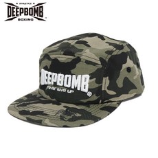 古川小夫 DEEPBOMB品牌帽 網眼透氣板帽 拳擊泰拳帽子, 1個, 迷彩