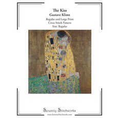 (영문도서)The Kiss Cross Stitch Pattern - Gustave Klimt - Regular Size Edition: Regular an... Paperback, Independently Published, English, 9798275357677
