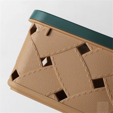 플라스틱 사각바구니 미니 바스켓 펜트리 소형, 라피아바스켓1호 브라운2p, 라피아바스켓1호 브라운2p