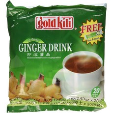 진저 드링크 골드 킬리 40포 12.6온스(꿀 포함) 2봉지 포장, 40개입