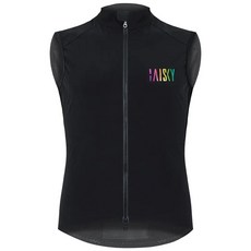 BAIKY百士奇自行車衣男款雙拉鍊抓絨防風背心 冬嶺 黑