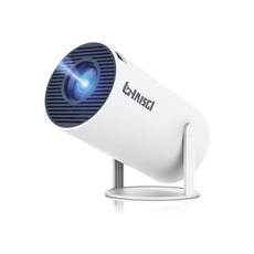 미니 프로젝터 듀얼 밴드 WIFI6 및 블루투스 5.2 안드로이드 13 자동 키스톤 보정 기능 180° 회전 가능 40-150인치 화면 비디오 프로젝터를 지원하는 4K 108, HY300 Pro