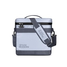 Simple Modern 12캔용 데이 쿨러 | 휴대용 스트랩 및 손잡이가 있는 소프트 백 단열 아이스 박스 여행 캠핑 직장 해변 피크닉 게임 데이를 위한 런치 11리, 페리윙클