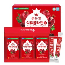 (3박스) 농협 석류콜라겐젤리스틱 30포 x 3박스 총90포 히알루론산 엘라스틴 함유, 600g, 3박스