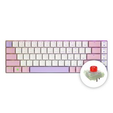 CHERRY 체리 키보드 MX LP 6.1 RGB 알루미늄 초슬림 무선 기계식 키보드 (색상 선택) / 공식 판매점, 퍼플핑크, G80-3861-적축