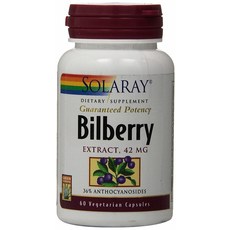 SOLARAY 黑果越橘萃取膠囊 42mg, 1個, 60 件