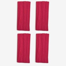 10mm 바이어스테이프 칼라바이어스 4yard, 4개, 진빨강