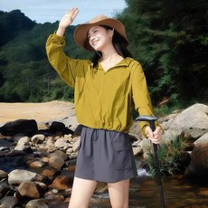 kawatani 超薄登山服 寬鬆冰絲防曬外套