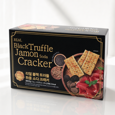 블랙 트러플 하몽 소다 크래커 맛있는 간식 만능 안주, 1개, 882g 1개, 882g