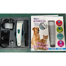 羅蜜歐 TCA-3750 寵物電剪，充插兩用，低噪音設計，多種長度設定，刀頭鋒利耐用，人體工學握感, 1個, 白色