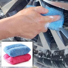 초극세사 휠전용 스폰지 워시패드 세차패드 2개, 상세페이지 참조, 1개