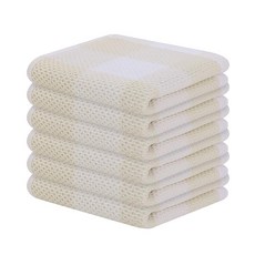 Mordimy 100% 면 와플 위브 키친 타월 33 x 71.1cm(13 x 28인치) 매우 부드럽고 흡수력이 좋은 버팔로 체크 접시 타월 접시 건조용 4팩 블랙 &, Beige & White