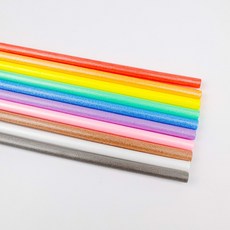 대원피앤피 수수깡 원형 35cm 혼합 색상 10개입 만들기 재료 학습 준비물, 1개
