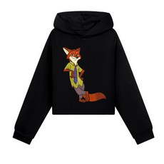 瘋狂動物城 女童短款連帽衫