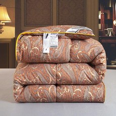 이불 사계절 덕다운 차렵 담요 퀼트 구스다운 겨울 더스티로즈 150 x 200cm 봄가을 2.0kg, 골드