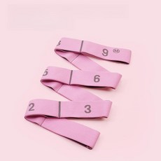 요가 테스 밴드 벨트 발레 튜빙 스트랩 9칸 마카롱핑크, 9칸 피콕블루