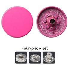 액세서리 듀티 재봉 가방 컬러 패스너 스냅 15mm 의류 금속 라운드 12.5mm 버튼 버튼 가죽 재킷 청바지용, [02] 15mm-20S, Rose
