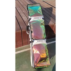 스키 휠백 캐리어 가방 대용량 수납 스노우보드 장비, 글로우블랙 TPU 145x35cm, 1개