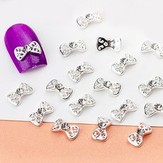 네트리본 2개입 네일파츠 젤네일아트재료, 네트리본 네일파츠/ 2개입, 소골드 9x5mm (1184)