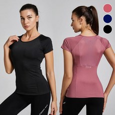 등메쉬 슬림핏 스포츠웨어 상의 메쉬스포츠상의