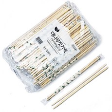 일회용 대나무젓가락 개별 비닐포장 20Cm길이, 1박스, 3000개입