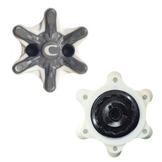 골프 스파이크 골프화 징 스파이크징 슬림락 (SLIM-LOK) 10개, 1세트, 화이트그레이