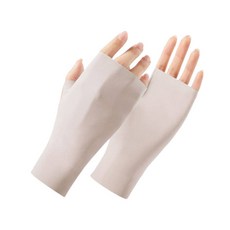 防曬手套女防紫外線司機觸屏戶外防滑自行車夏季薄款騎行手套, 米色【高顏值/高品質/防曬黑】, 1個