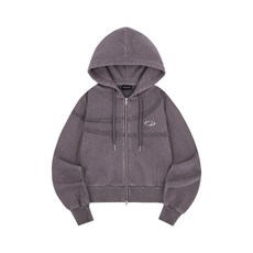 매장정품 오드스튜디오 ODDSTUDIO 피그먼트 컷오프 후드집업 - PURPLE OO3FFHU101PP 126161