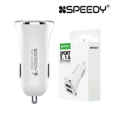 차량용 USB 2포트 시거잭 듀얼 충전기, 1개