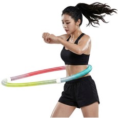 루나온 뱃살지우개 스프링 훌라후프 복부 집약 다이어트 (LN-H02), 1개, 트로피칼 프리즘, 1.1kg