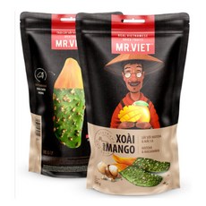 Mr. Viet 말차 & 마카다미아 말린 망고 3개 한 세트 100g, 1개