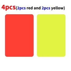 축구 경기 훈련 심판용 레드 카드 레드 옐로우 다기능 3.2x4.3 인치 있는 액세서리 2-100 개, 06 4pcs