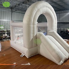 대형 에어바운스 야외 놀이터 수영장 캠핑장 물놀이 볼풀장, 23 2.8x2.2m 무지개 미끄럼틀