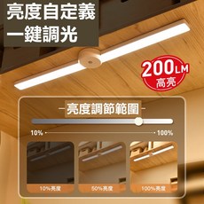 智能感應櫥櫃燈 USB充電磁吸式照明燈, 1個