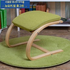 원목 다리받침대 나무 다리올리기 보조의자 발쇼파 발판 책상 각도조절, 3. 그린