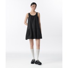 무신사 스탠다드 MUSINSA ANDAR D WOMAN 우먼즈 코튼 티어드 미니 드레스 블랙 MWDOP5Z04-BK 115577